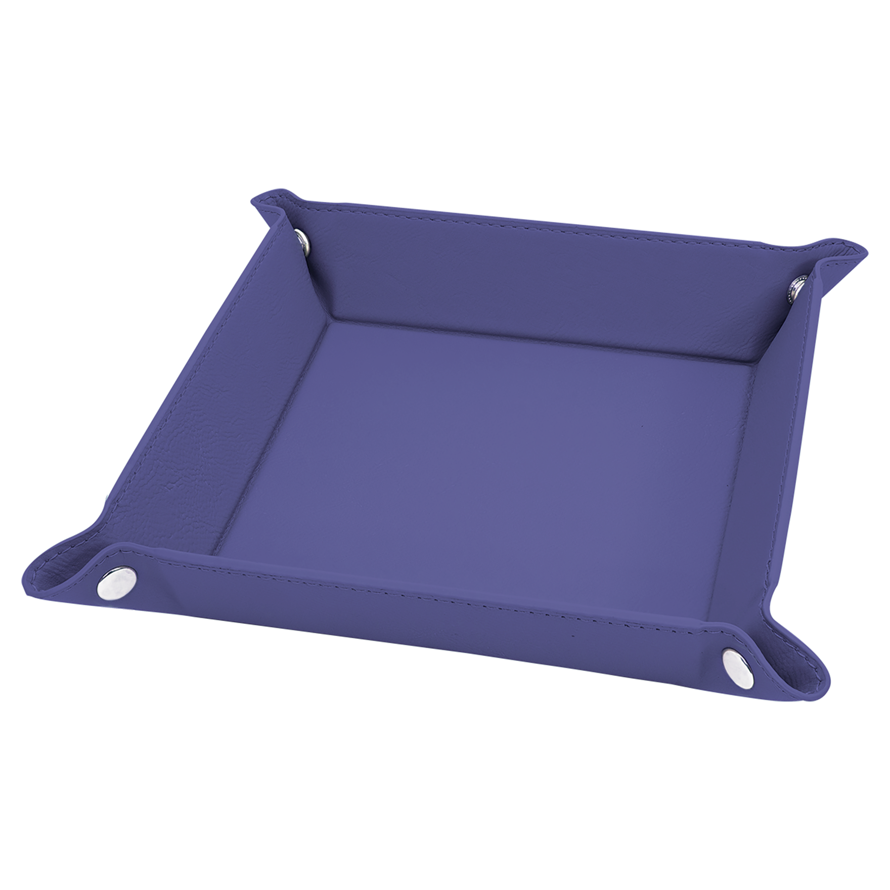 Purple Leatherette Snap Up Tray blank-preview