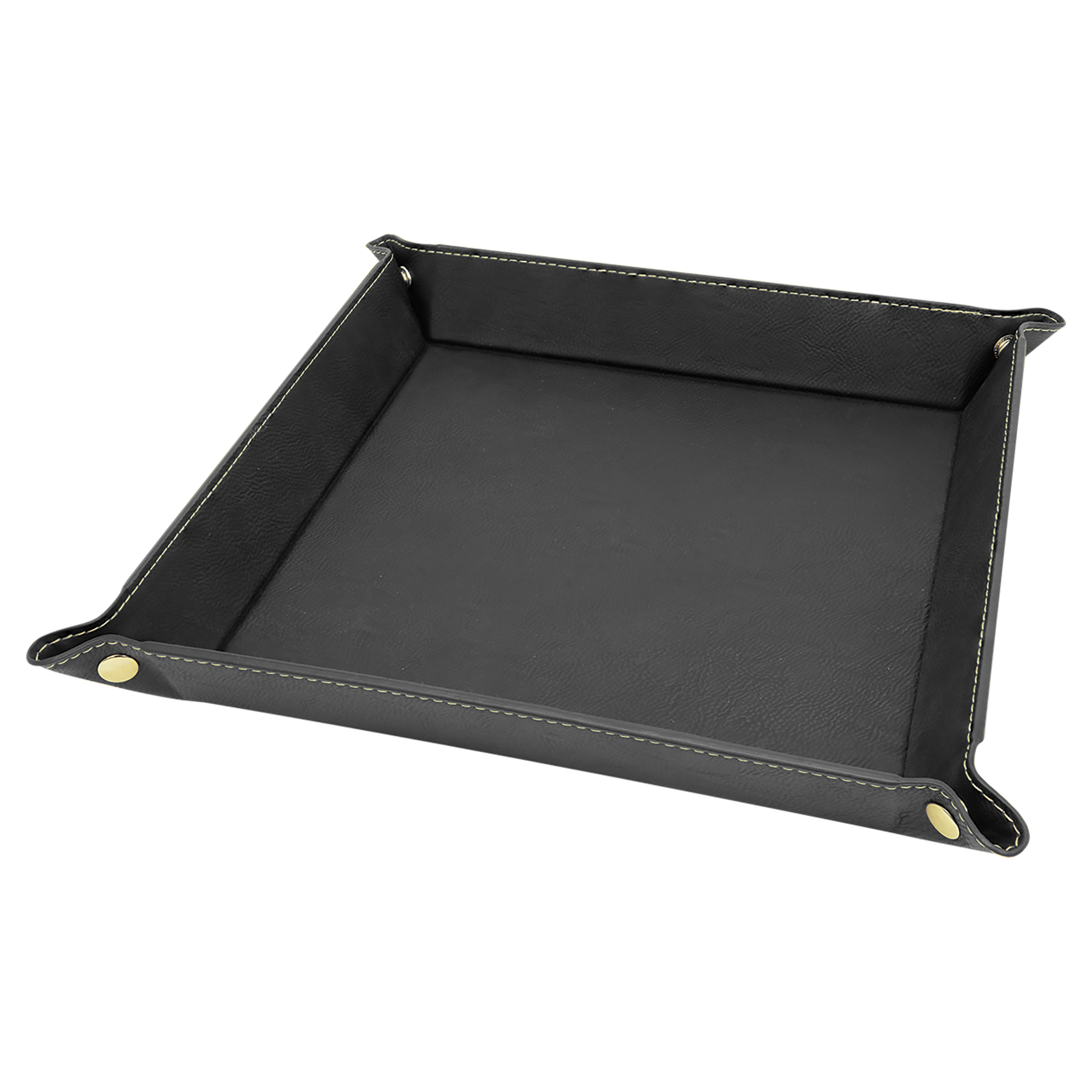 Black/Gold Leatherette Snap Up Tray blank-preview