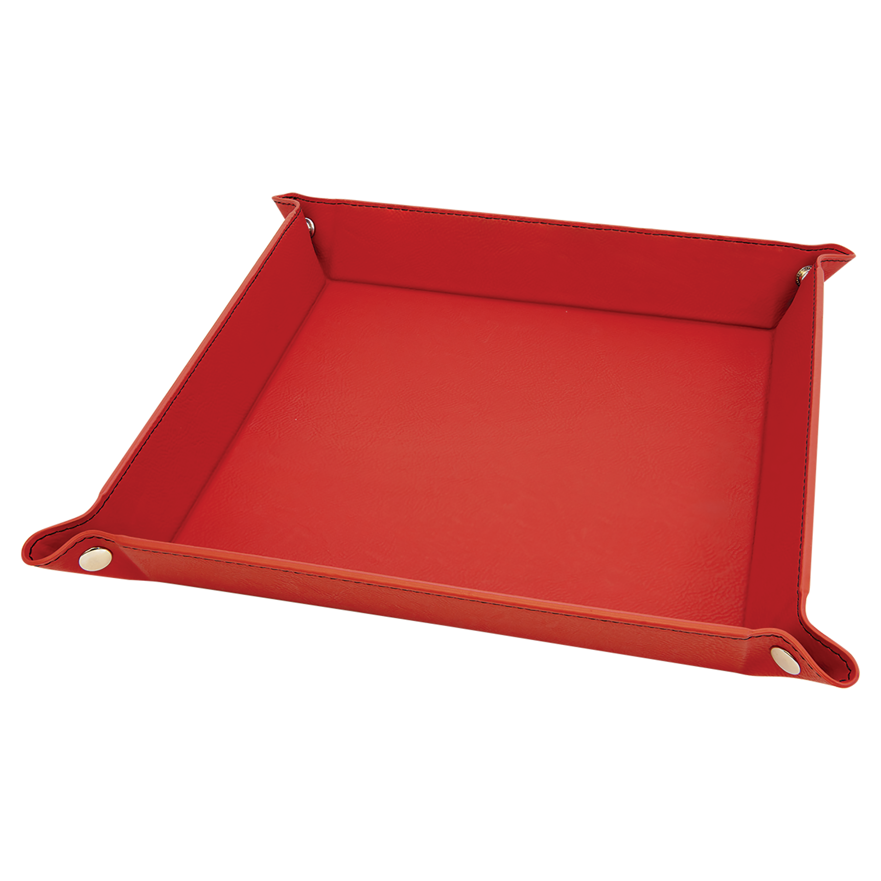 Red Leatherette Snap Up Tray blank-preview