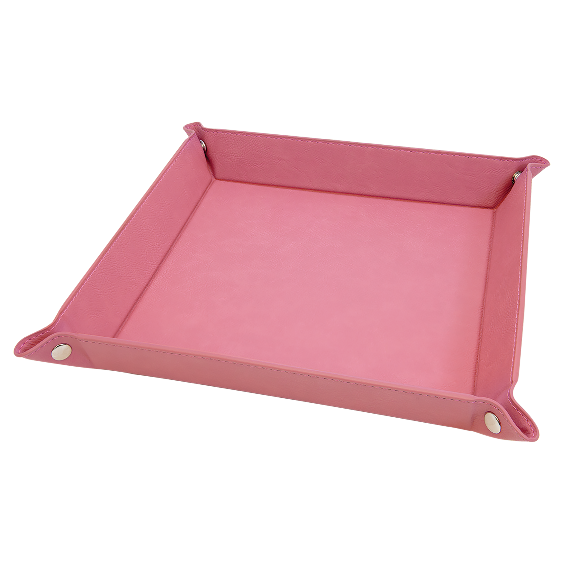 Pink Leatherette Snap Up Tray blank-preview