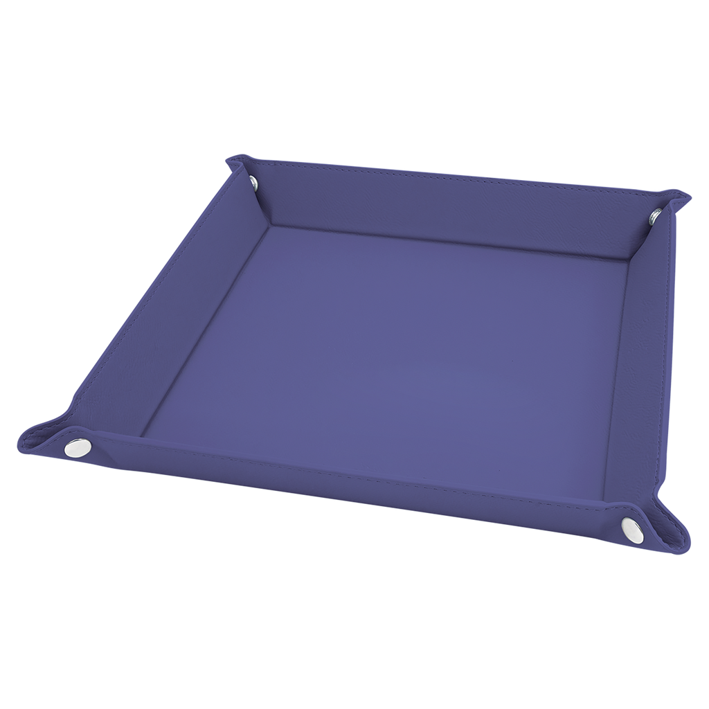Purple Leatherette Snap Up Tray blank-preview