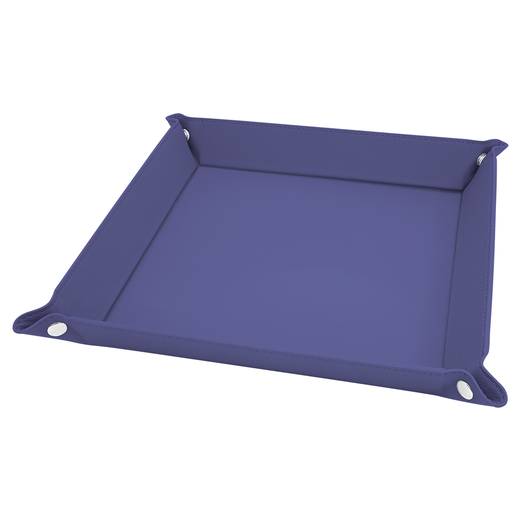 Purple Leatherette Snap Up Tray blank-preview