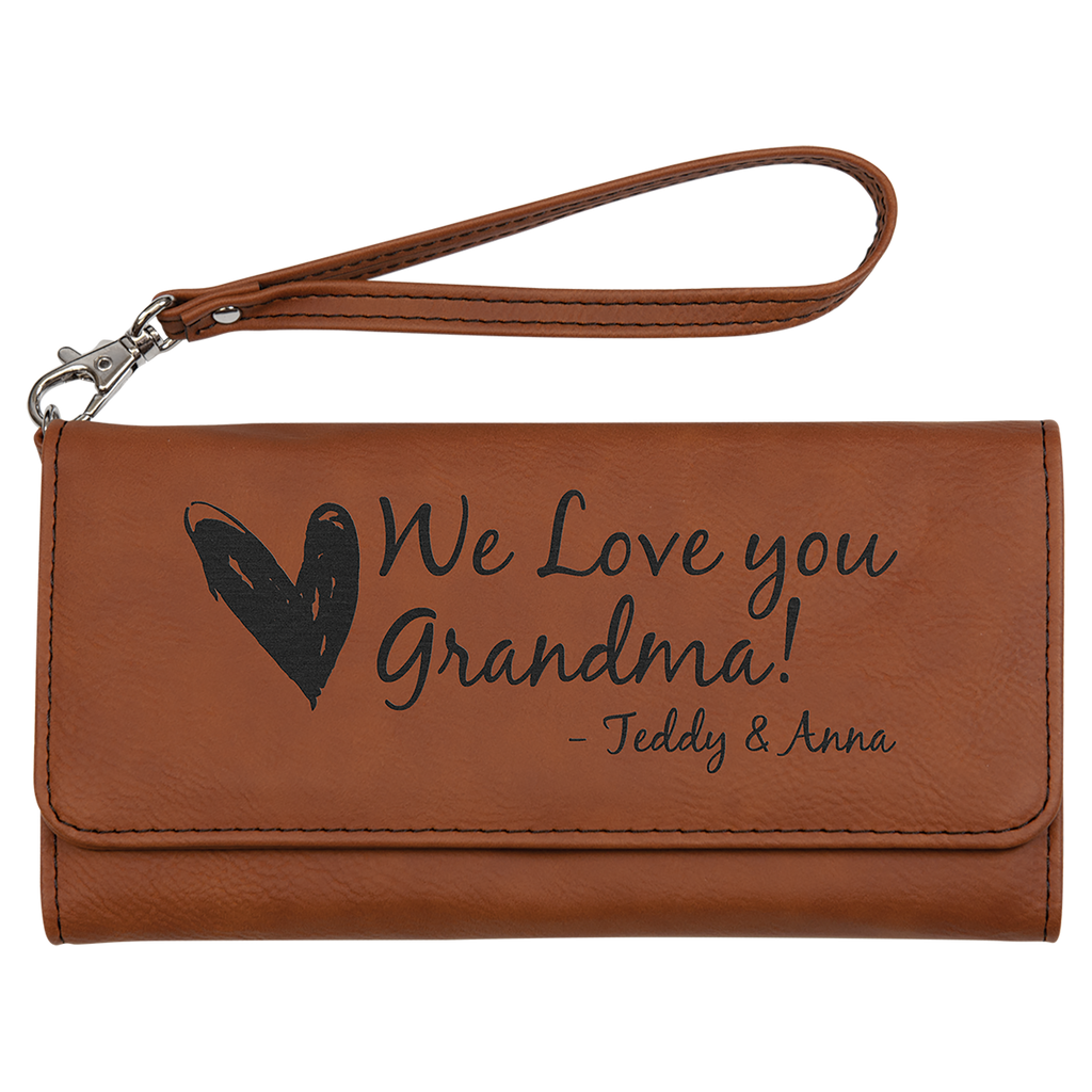 Fawhide Leatherette Wallet with Strap