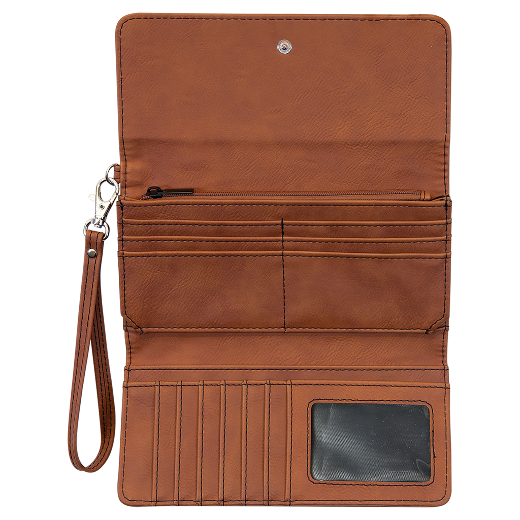 Fawhide Leatherette Wallet with Strap