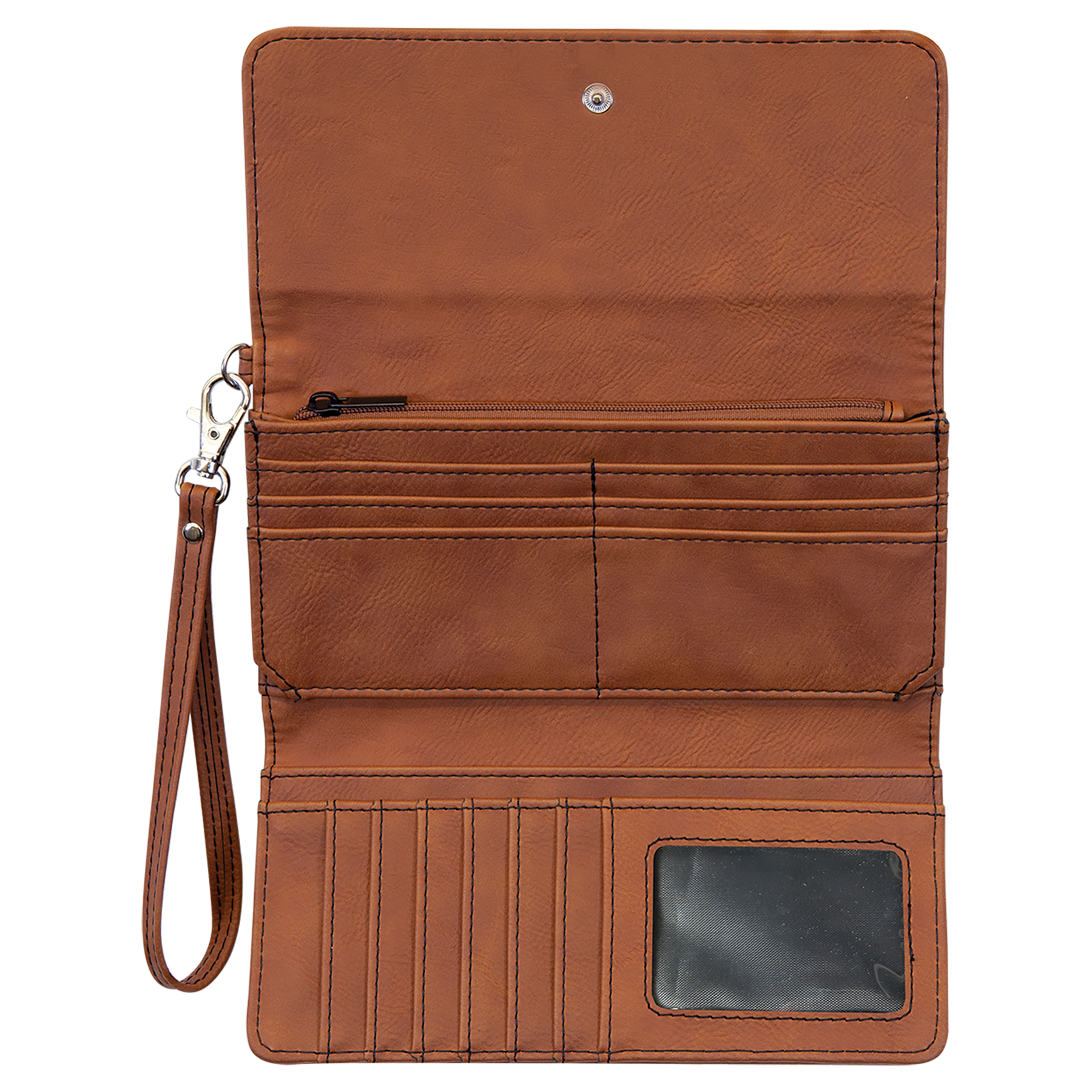 Fawhide Leatherette Wallet with Strap