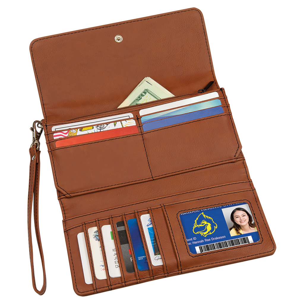 Fawhide Leatherette Wallet with Strap