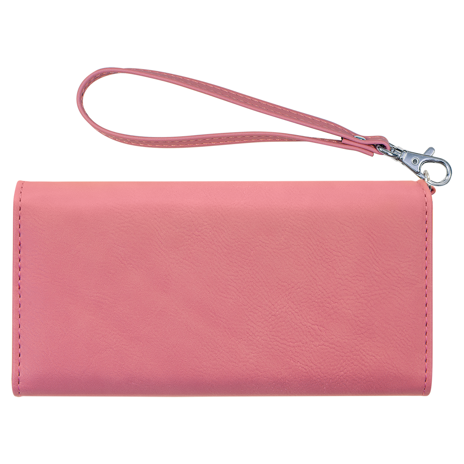 Pink Leatherette Wallet with Strap blank-preview