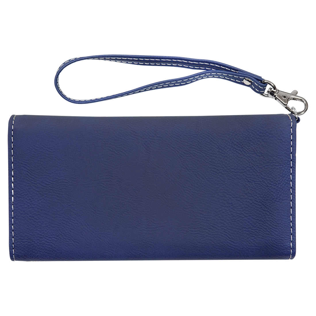 Wallet with Strap - Leatherette, Creekside Collection – Blue/Silver preview