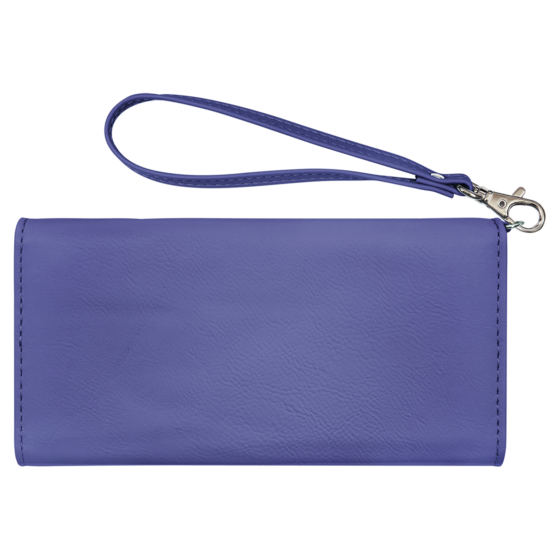 Purple Leatherette Wallet with Strap blank-preview