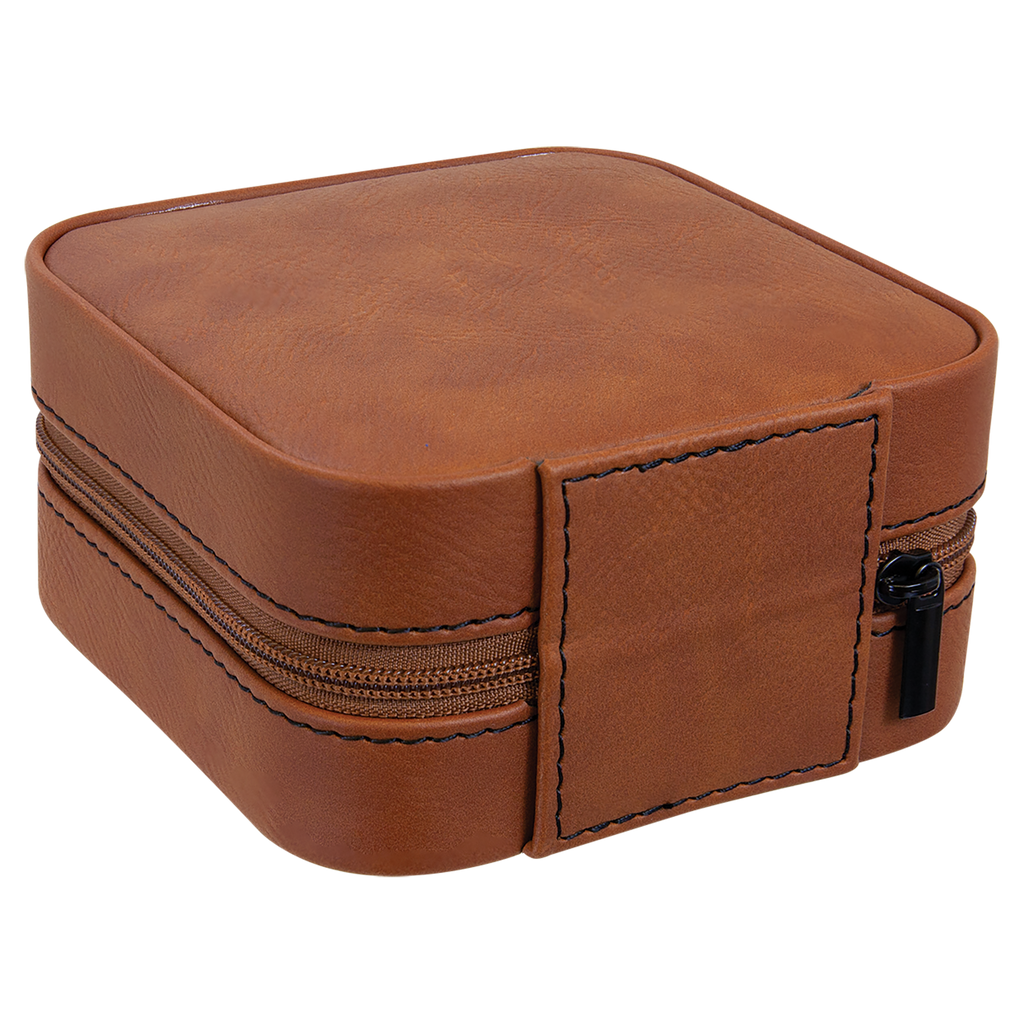 Rawhide Leatherette Travel Jewelry Box