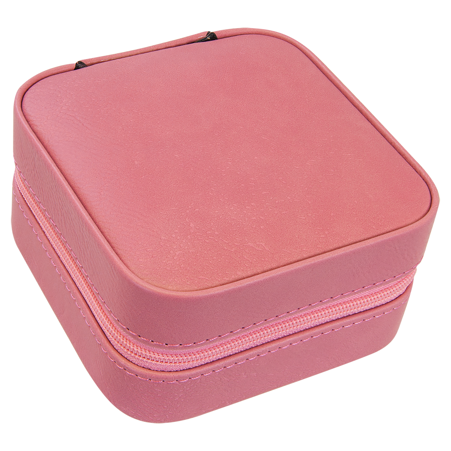 Pink Leatherette Travel Jewelry Box blank-preview