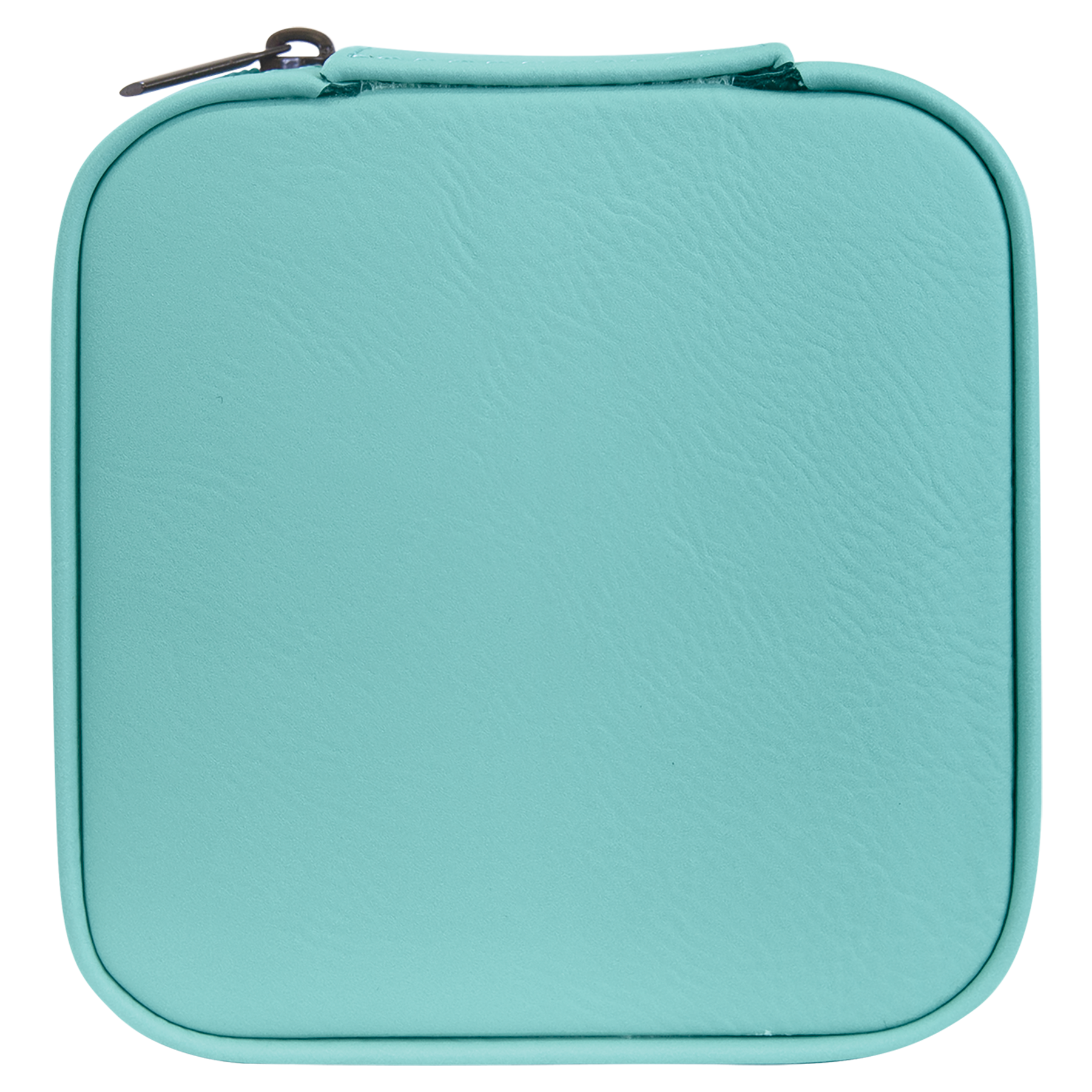 Teal Leatherette Travel Jewelry Box