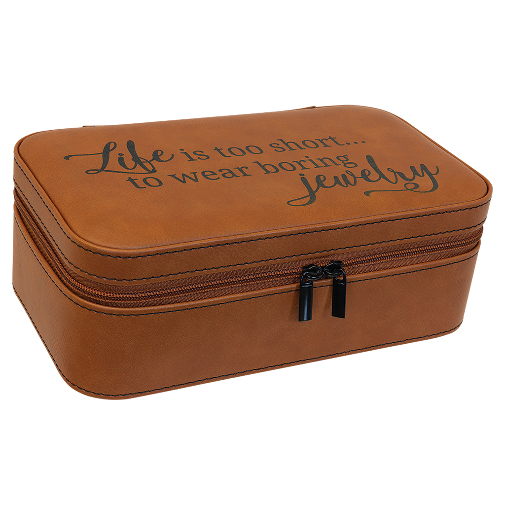 Rawhide Large Leatherette Jewelry Box