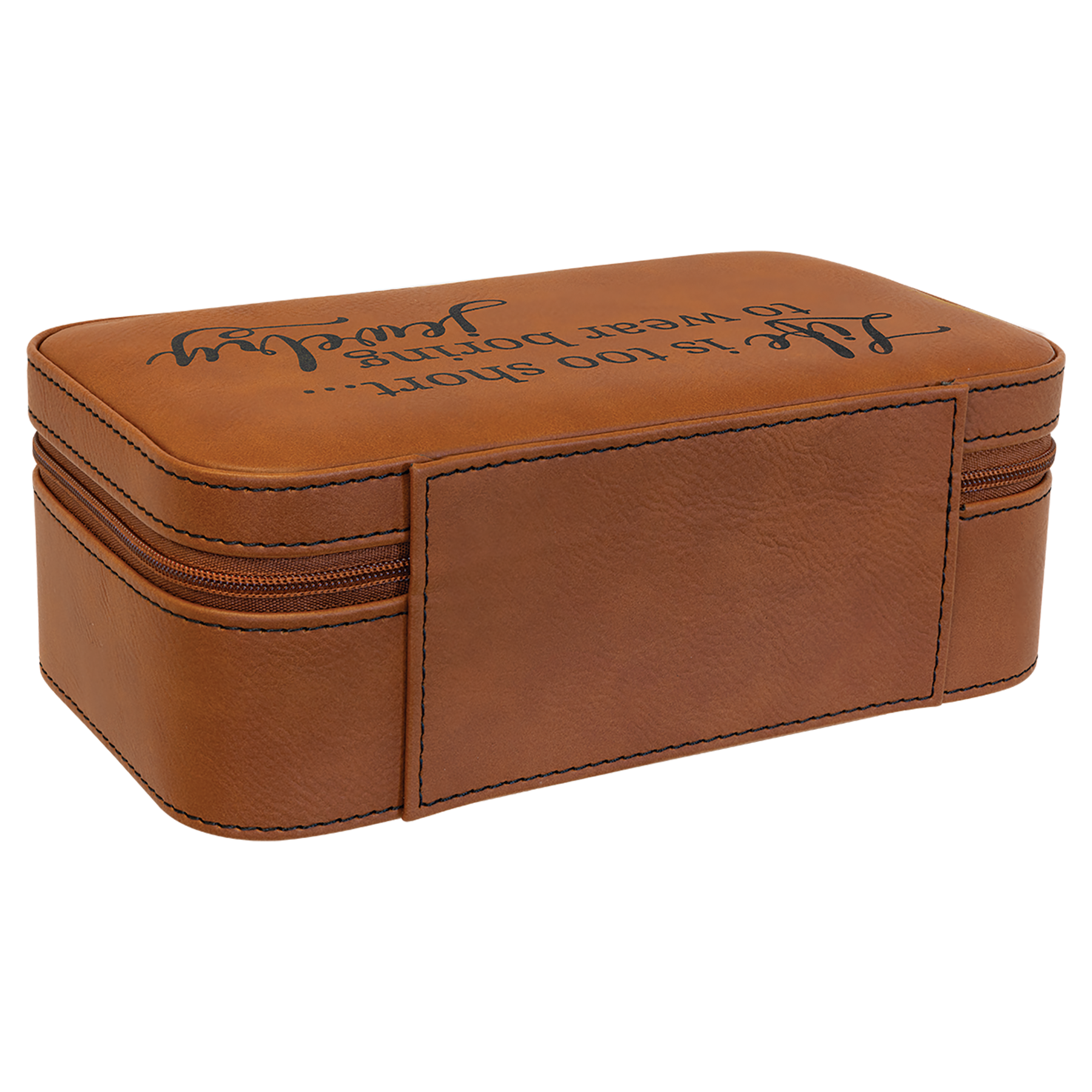 Rawhide Large Leatherette Jewelry Box