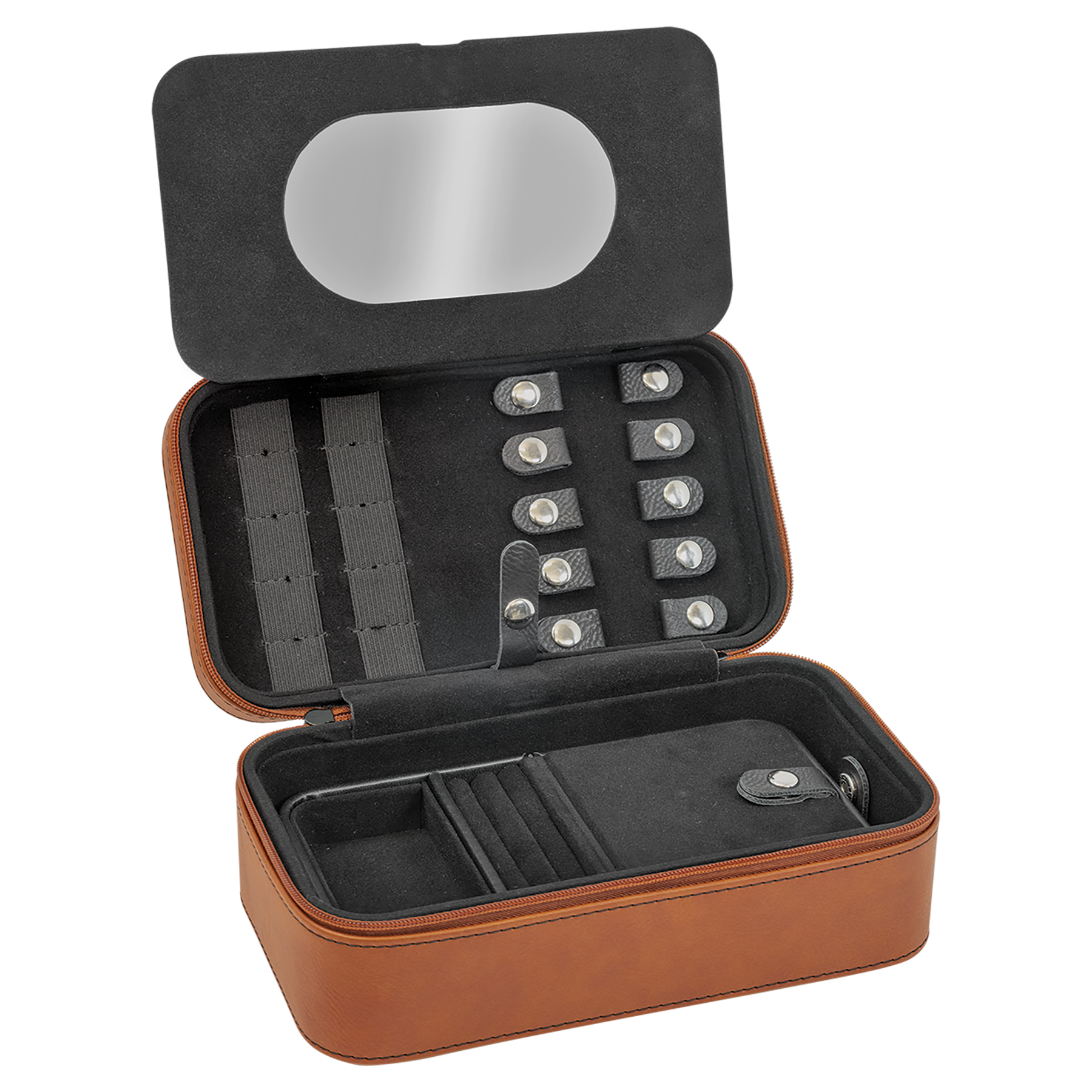 Rawhide Large Leatherette Jewelry Box