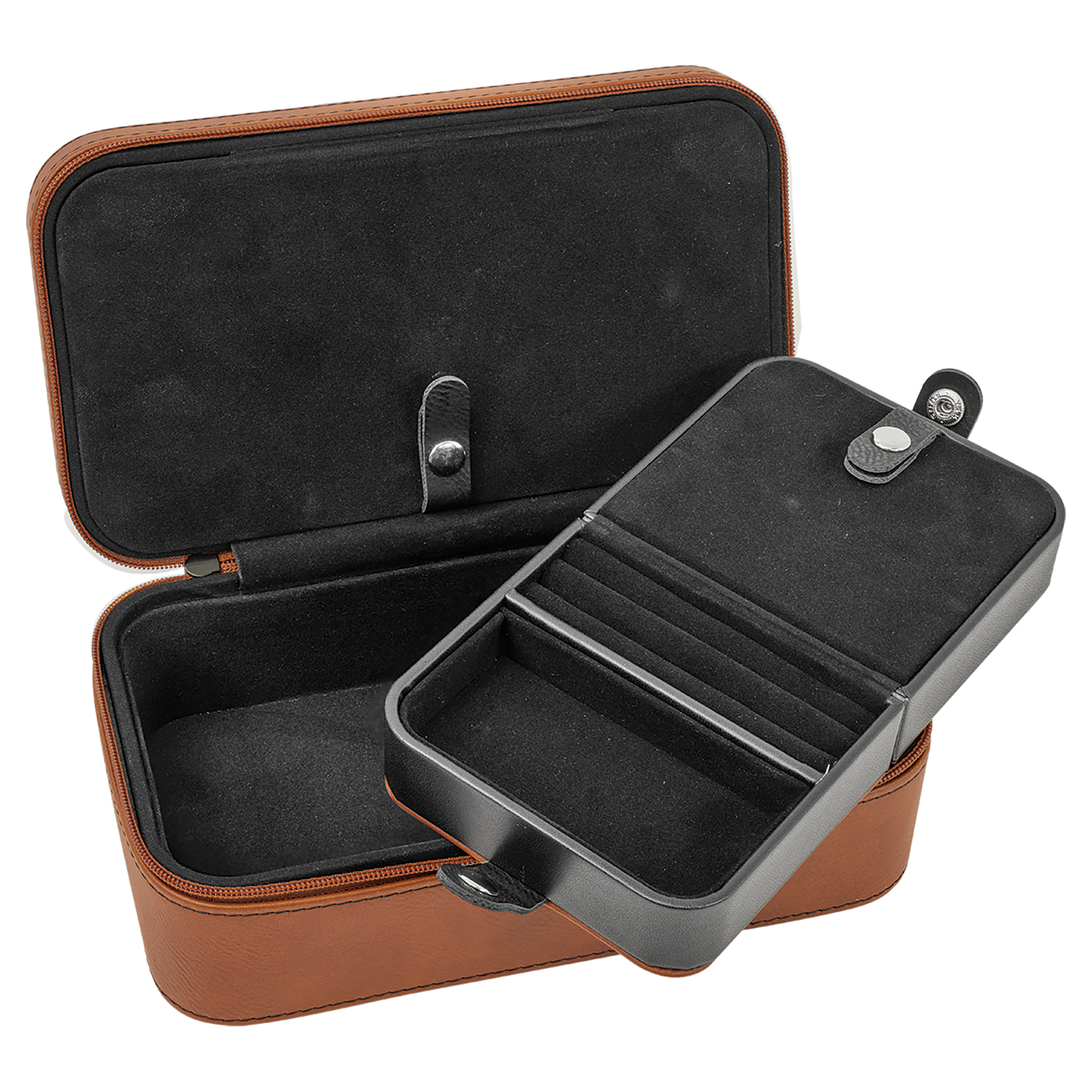 Rawhide Large Leatherette Jewelry Box