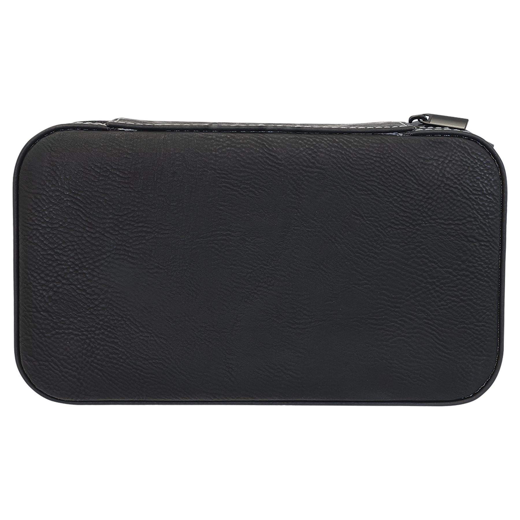 Black/Silver Large Leatherette Jewelry Box