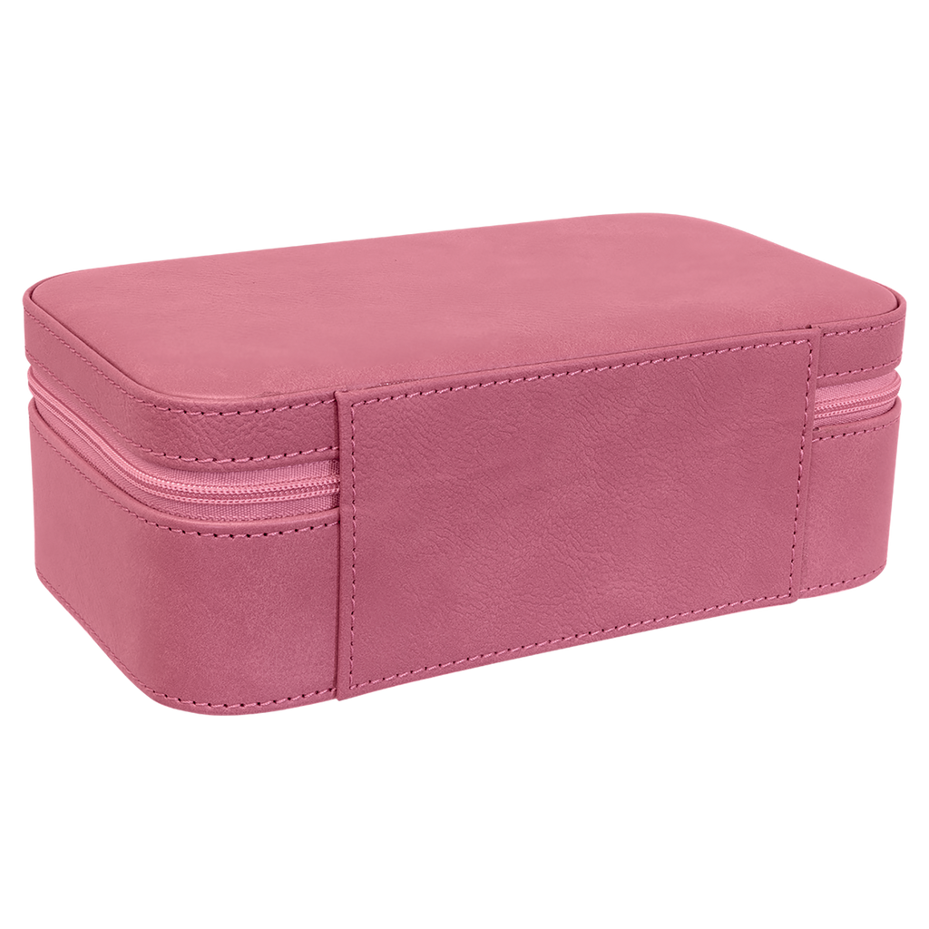 Pink Large Leatherette Jewelry Box blank-preview