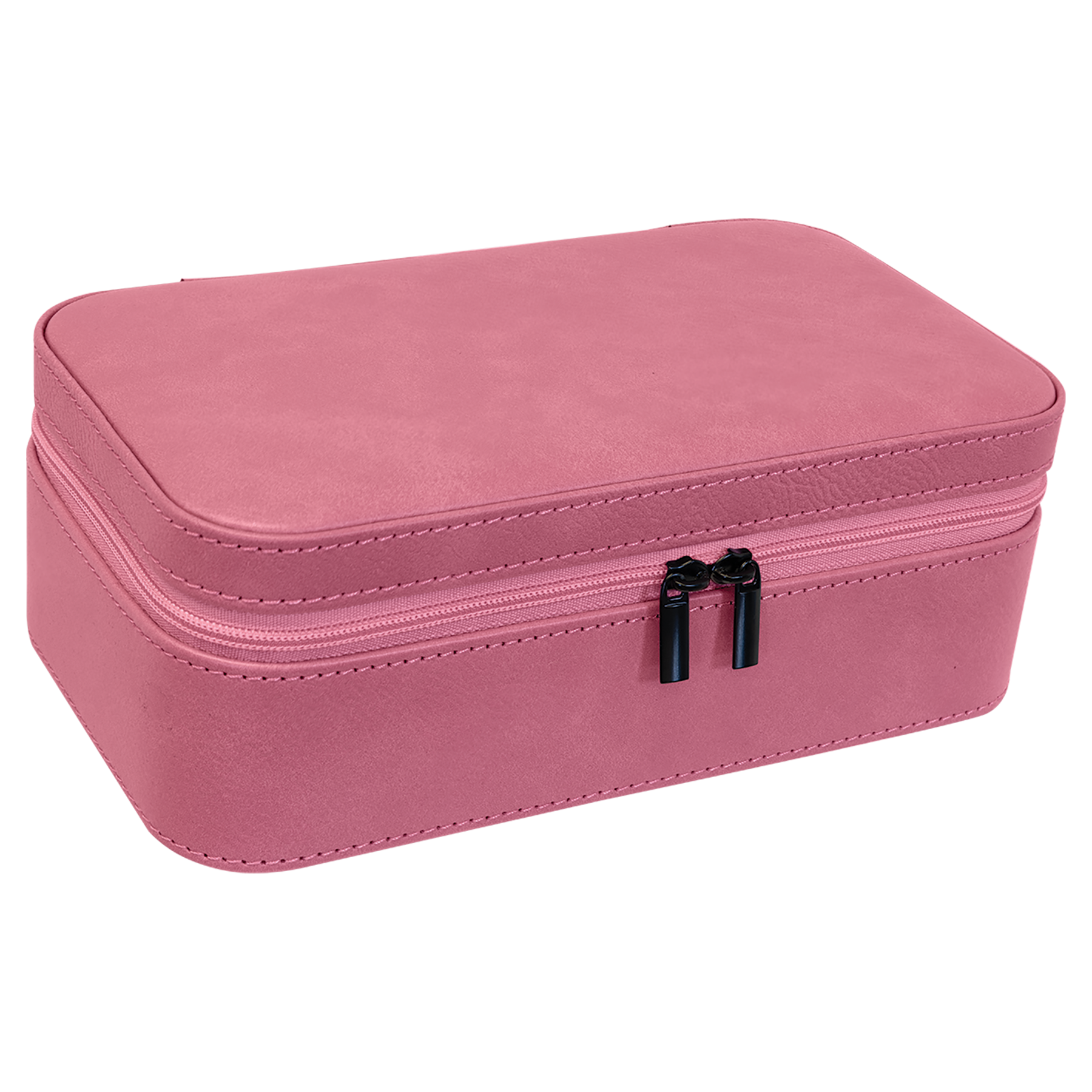 Pink Large Leatherette Jewelry Box