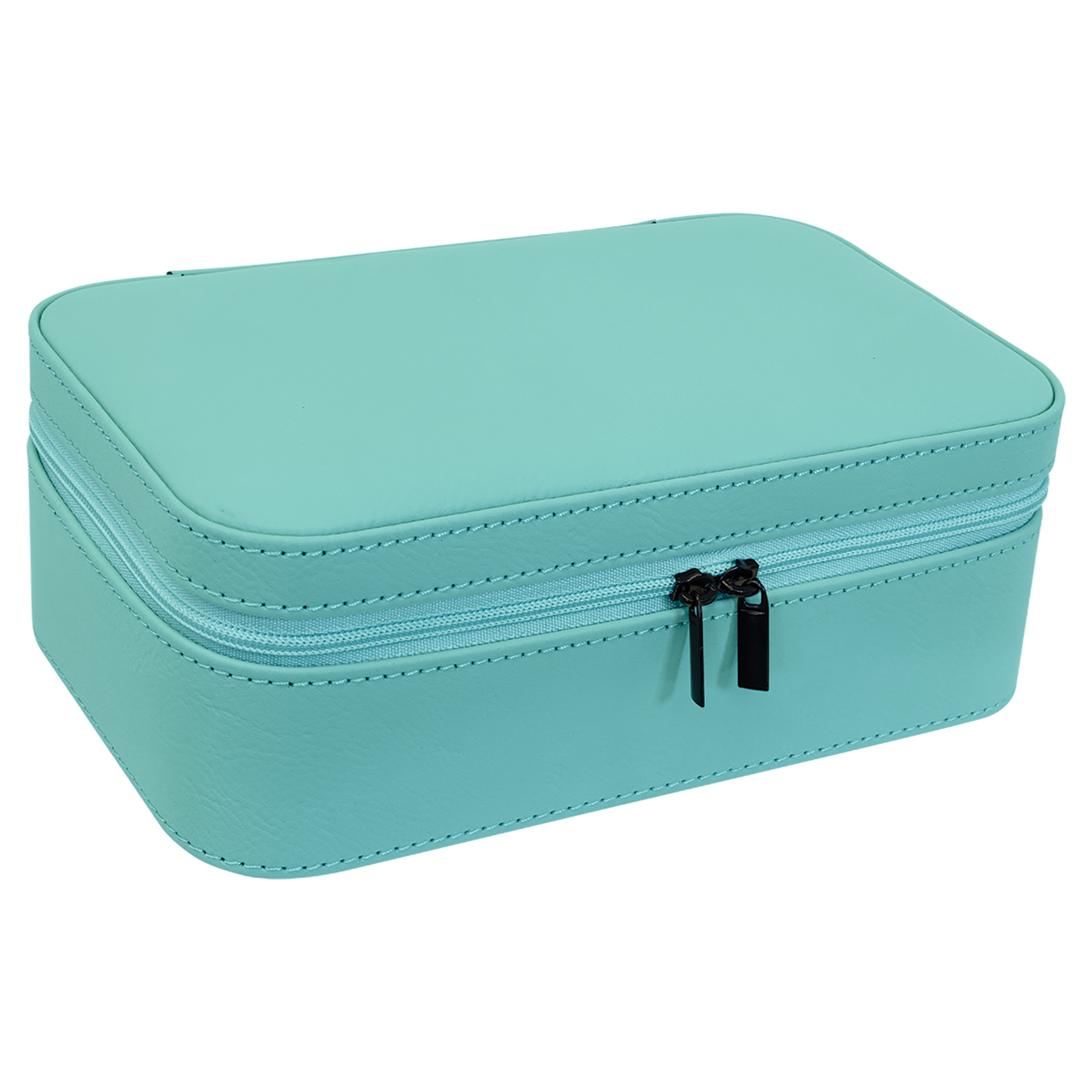 Teal Large Leatherette Jewelry Box