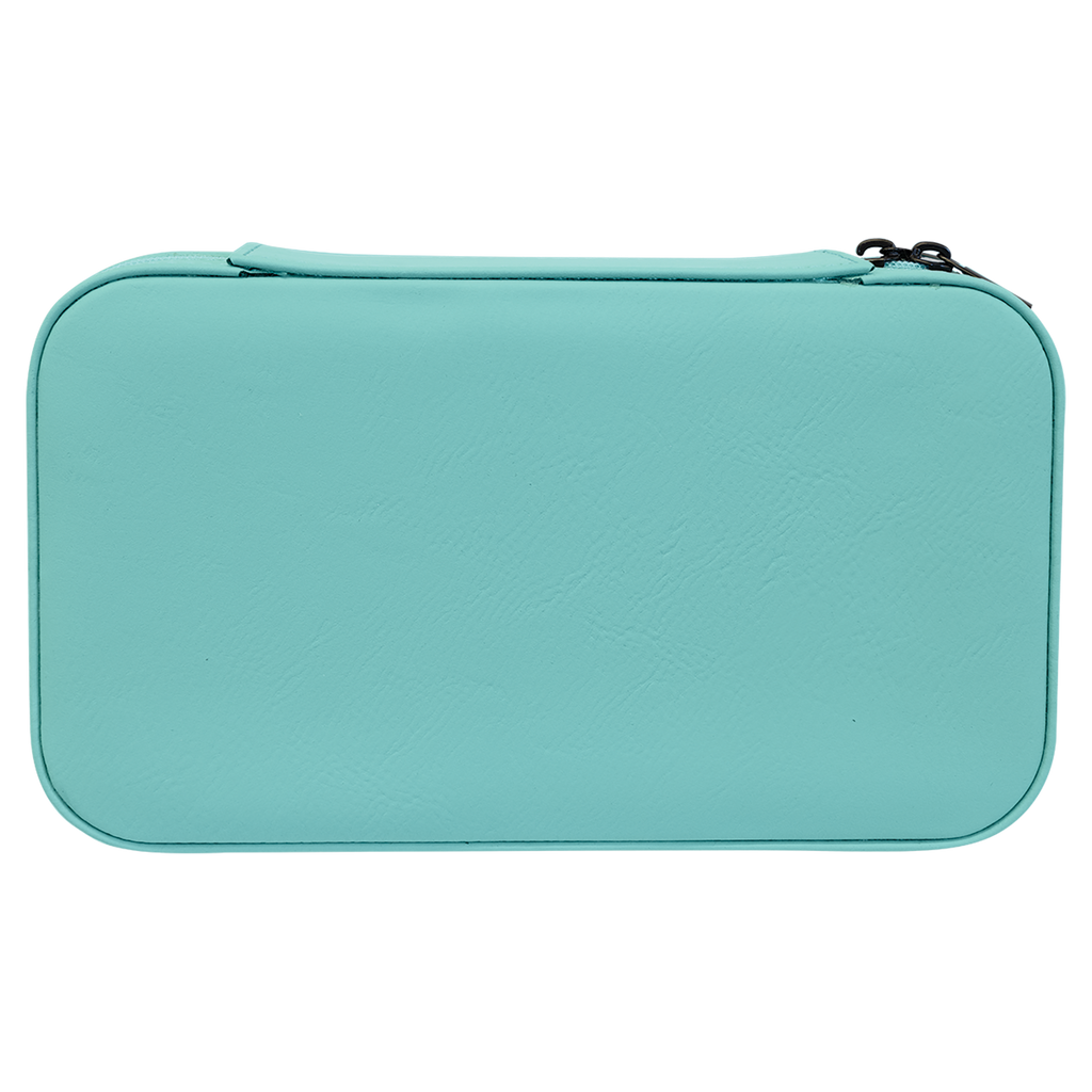 Teal Large Leatherette Jewelry Box
