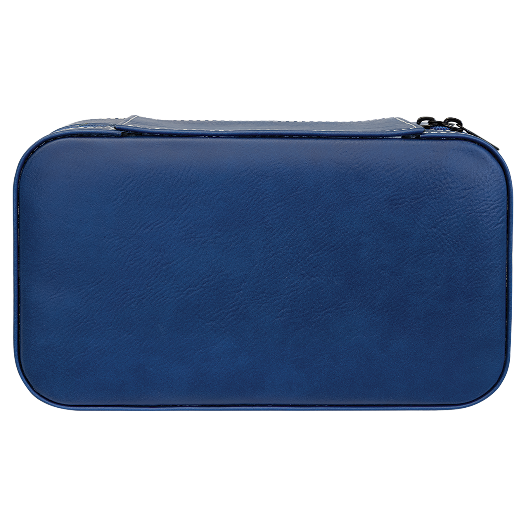 Blue/Silver Large Leatherette Jewelry Box