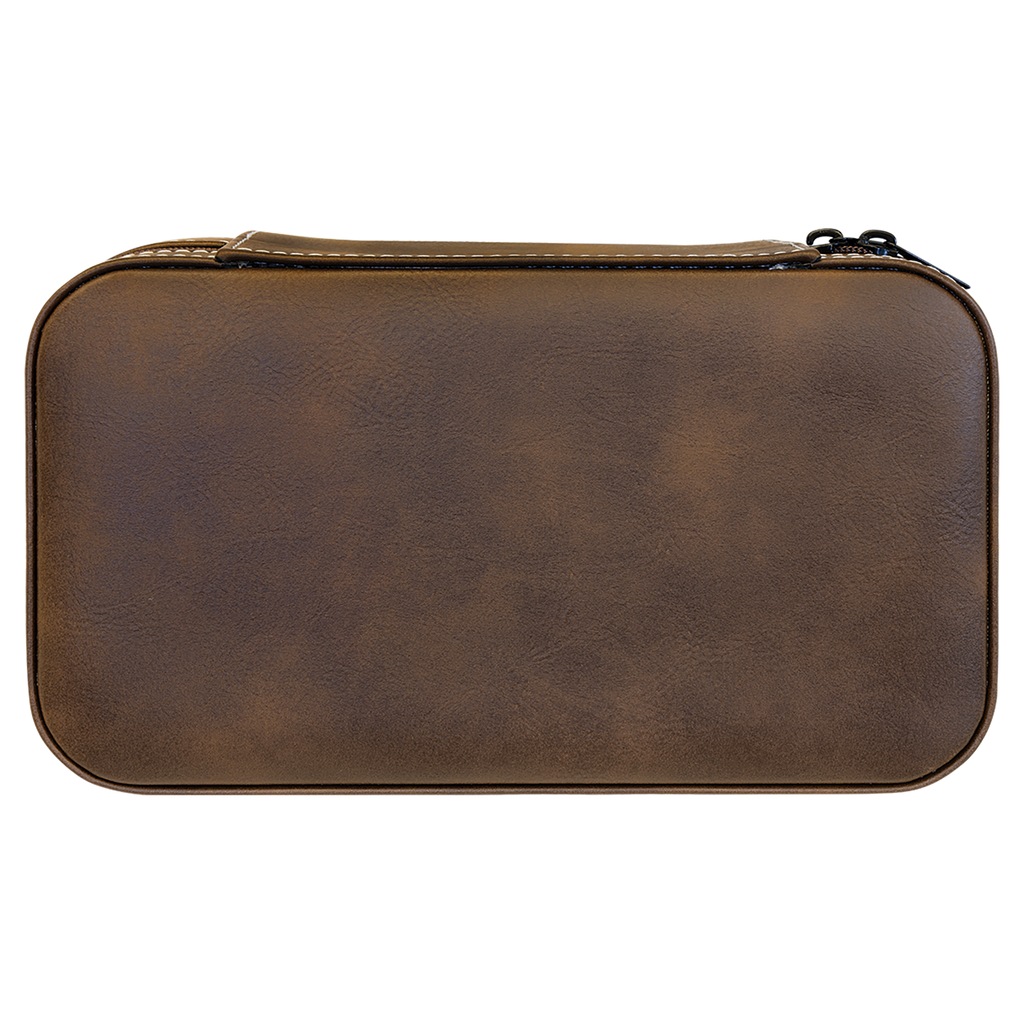 Rustic/Silver Large Leatherette Jewelry Box