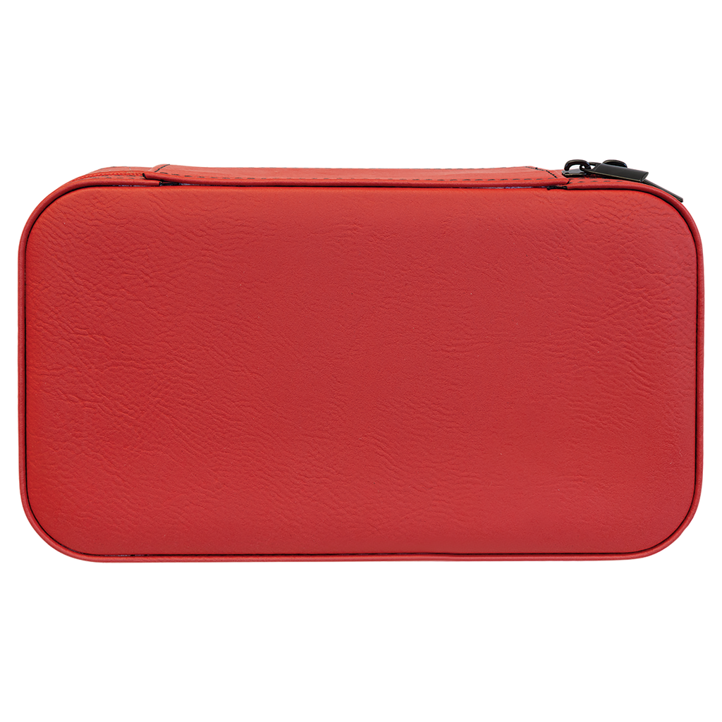 Red Large Leatherette Jewelry Box
