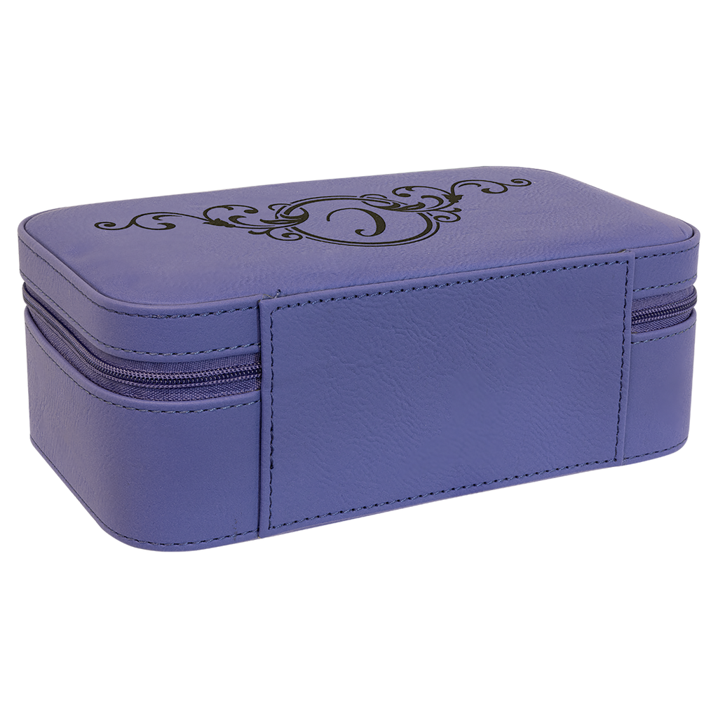 Purple Large Leatherette Jewelry Box