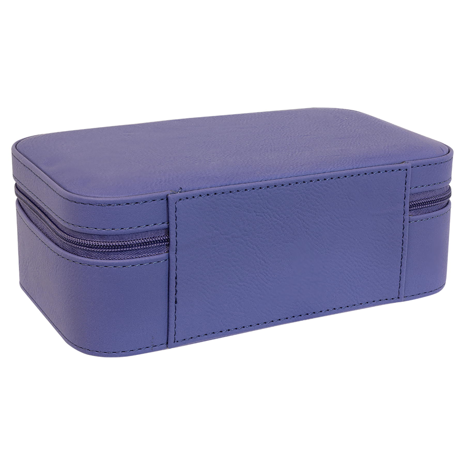 Purple Large Leatherette Jewelry Box blank-preview