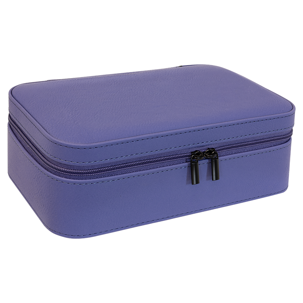 Purple Large Leatherette Jewelry Box
