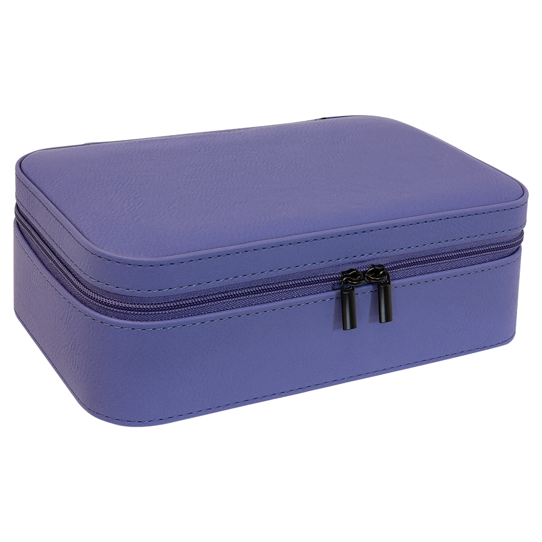 Purple Large Leatherette Jewelry Box