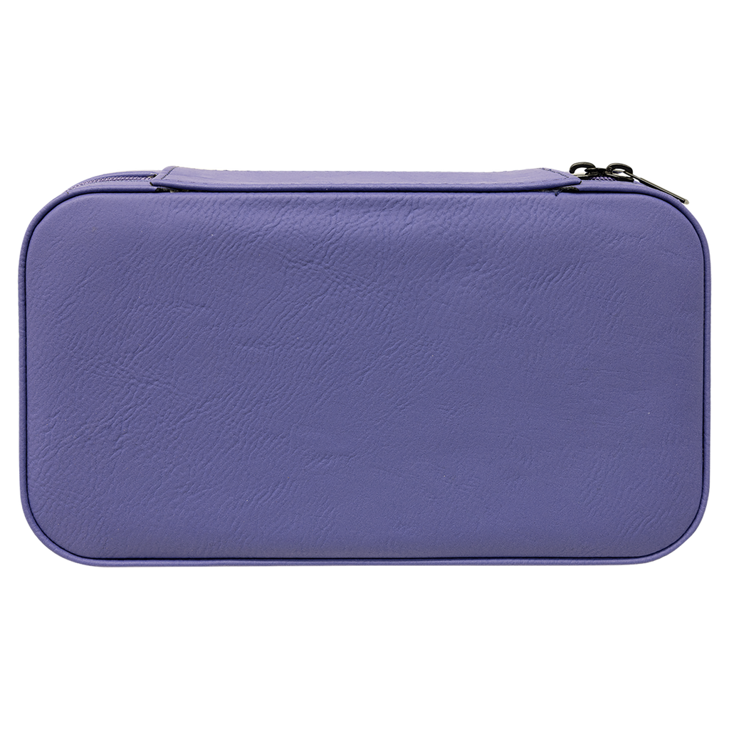 Purple Large Leatherette Jewelry Box