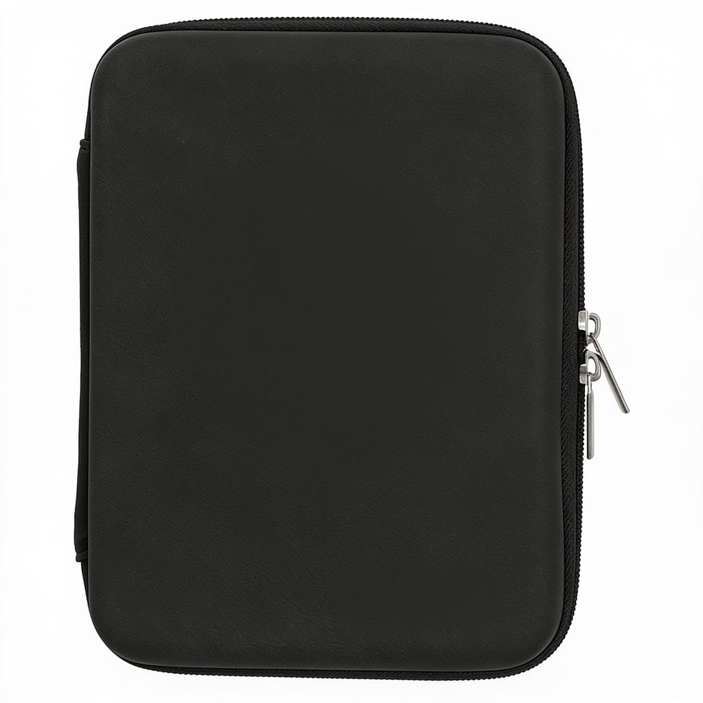 Black/Silver Leatherette Cord Case blank-preview