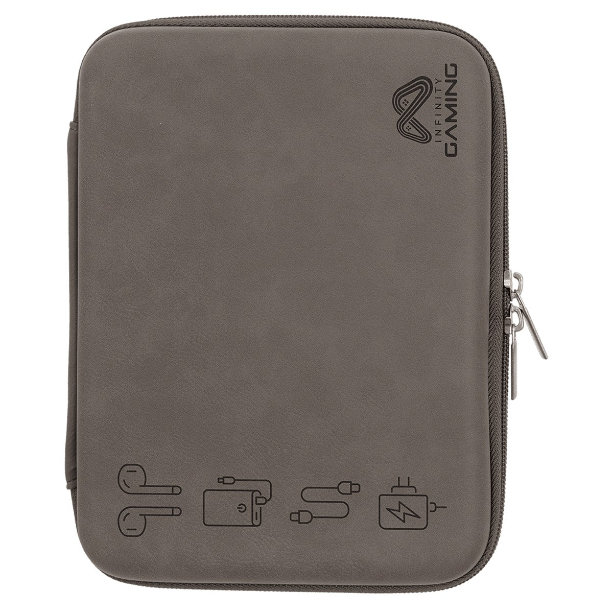 Gray Leatherette Cord Case