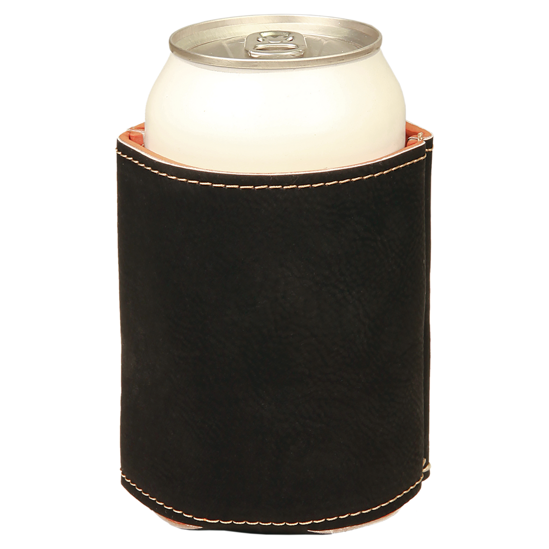 Leatherette Beverage Holder – Black (Gold) preview