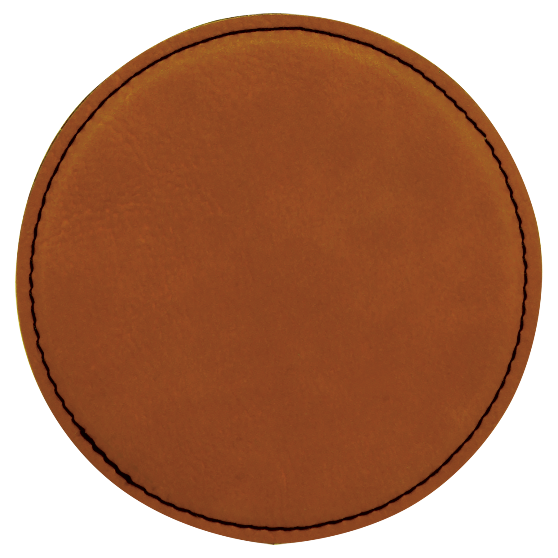 Rawhide Round Leatherette Coaster blank-preview