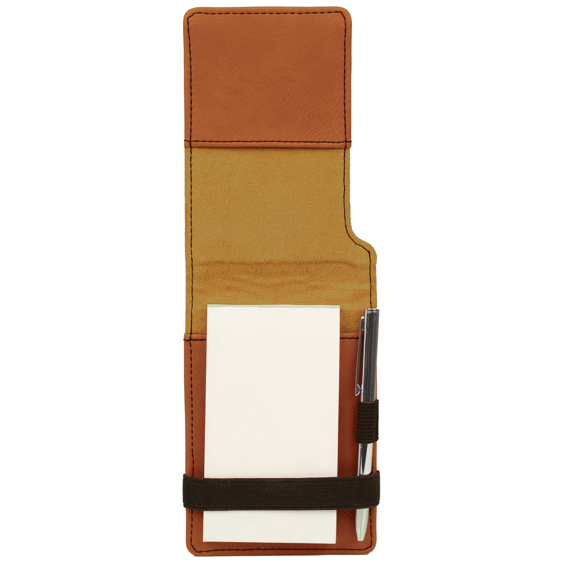 Rawhide Leatherette Mini Notepad with Pen