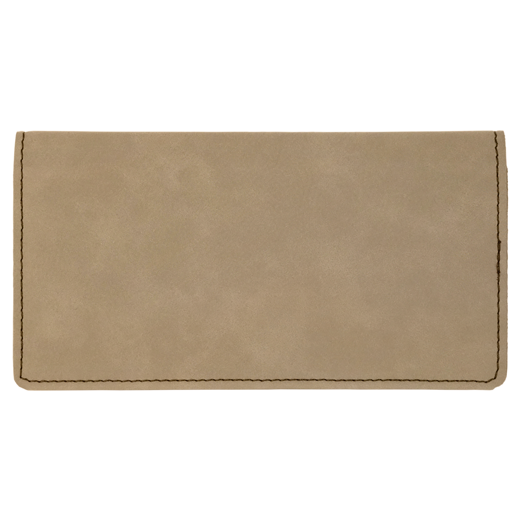 Light Brown Leatherette Checkbook Cover blank-preview