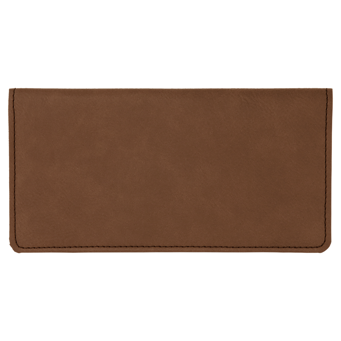 Leatherette Checkbook Cover – Dark Brown preview