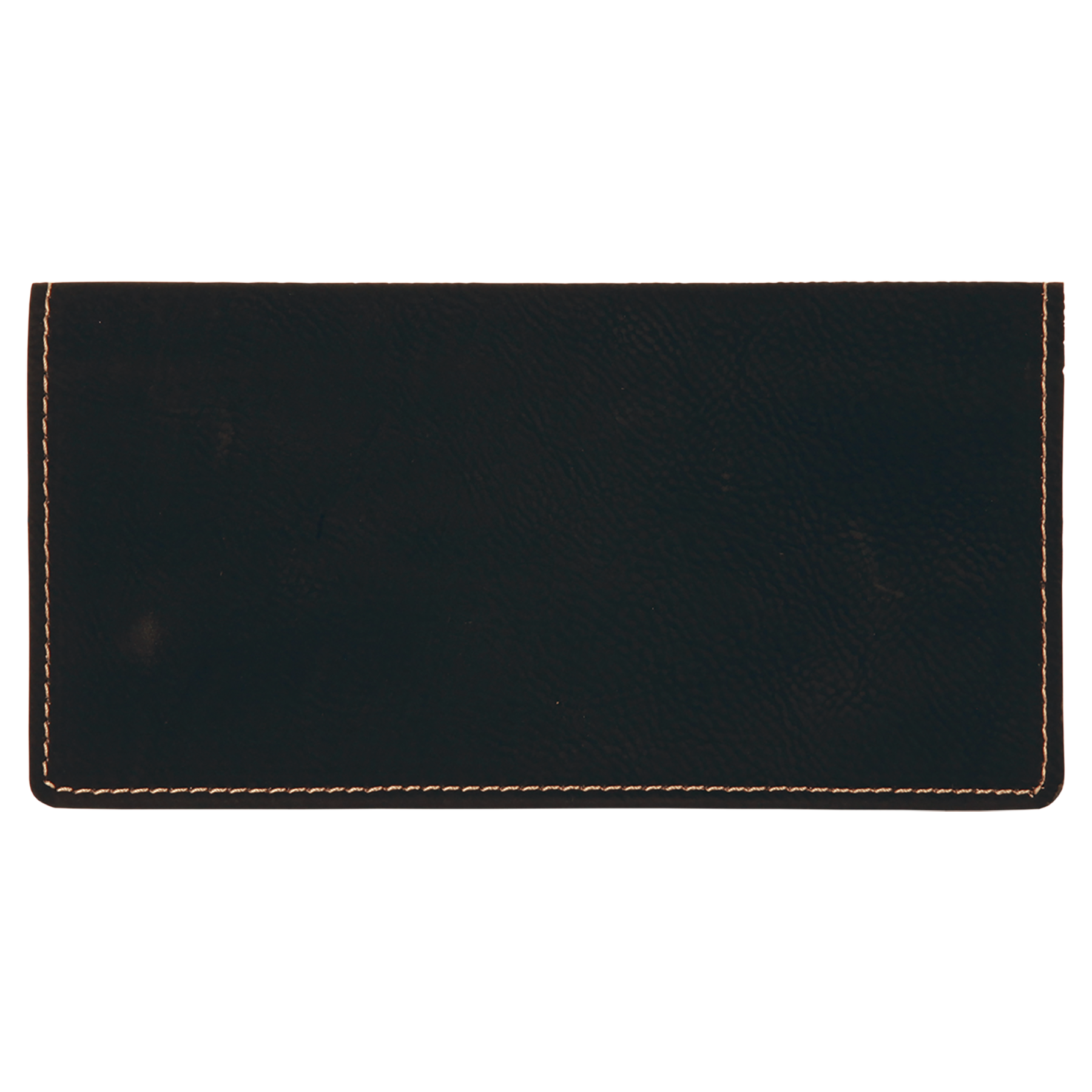 Black/Gold Leatherette Checkbook Cover blank-preview