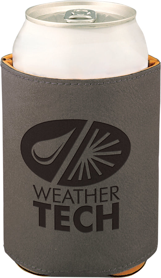 Gray Leatherette Beverage Holder