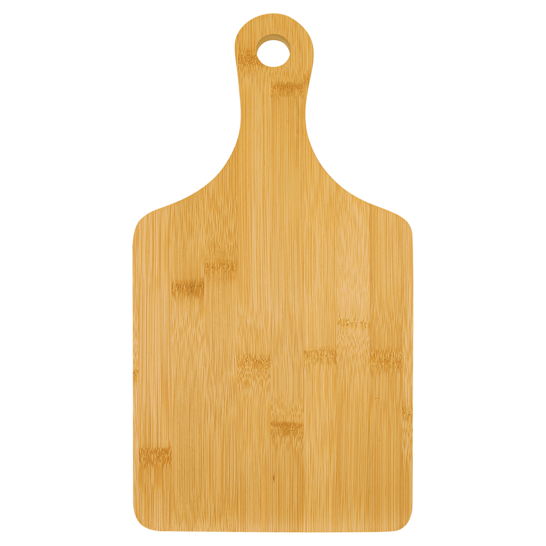 Bamboo Paddle Shaped Cutting Board with Drip Ring