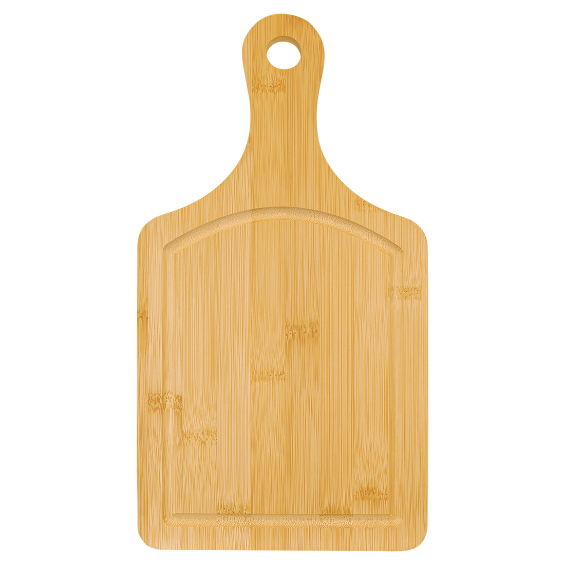 Bamboo Paddle Shaped Cutting Board with Drip Ring preview