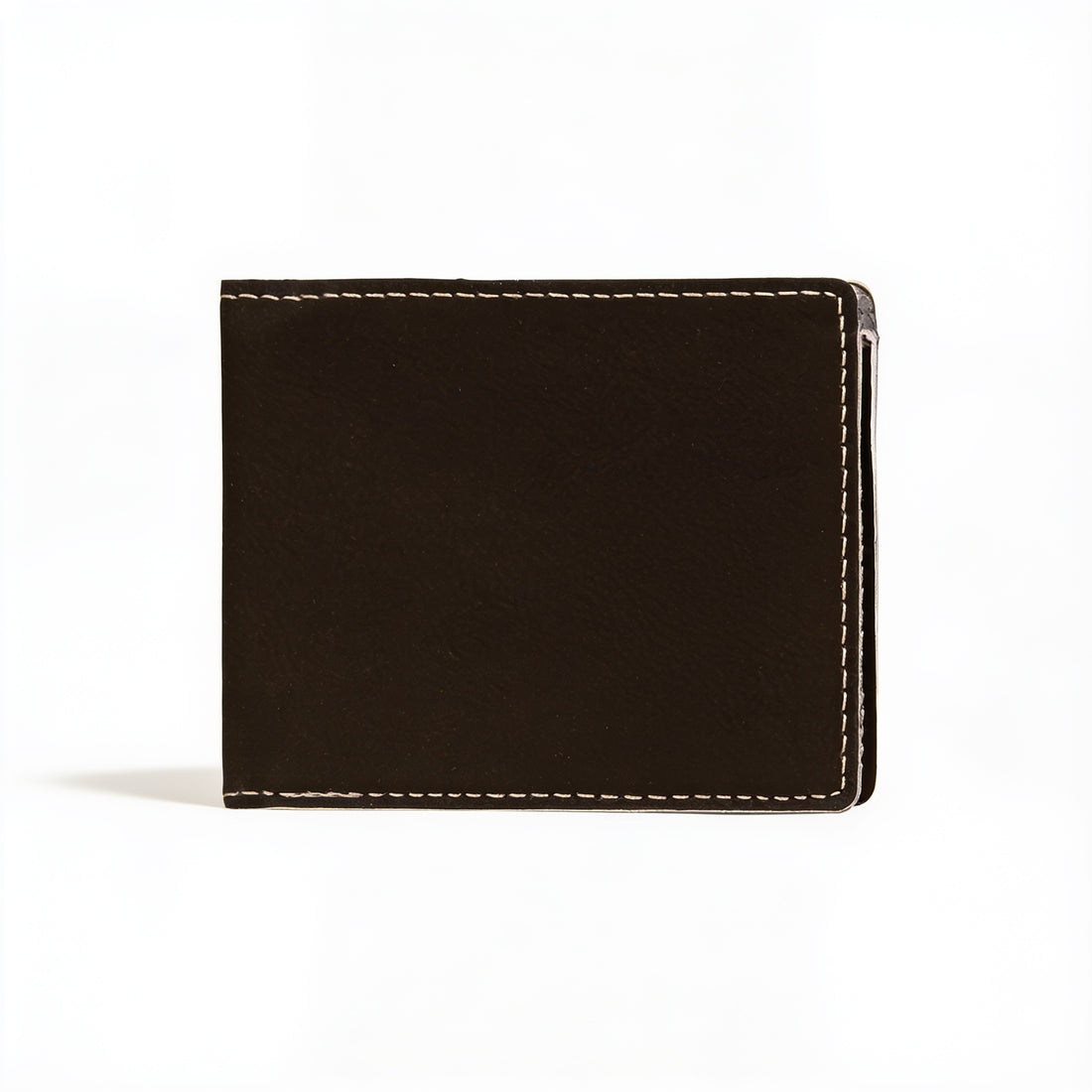 Black/Silver Leatherette Bifold Wallet preview