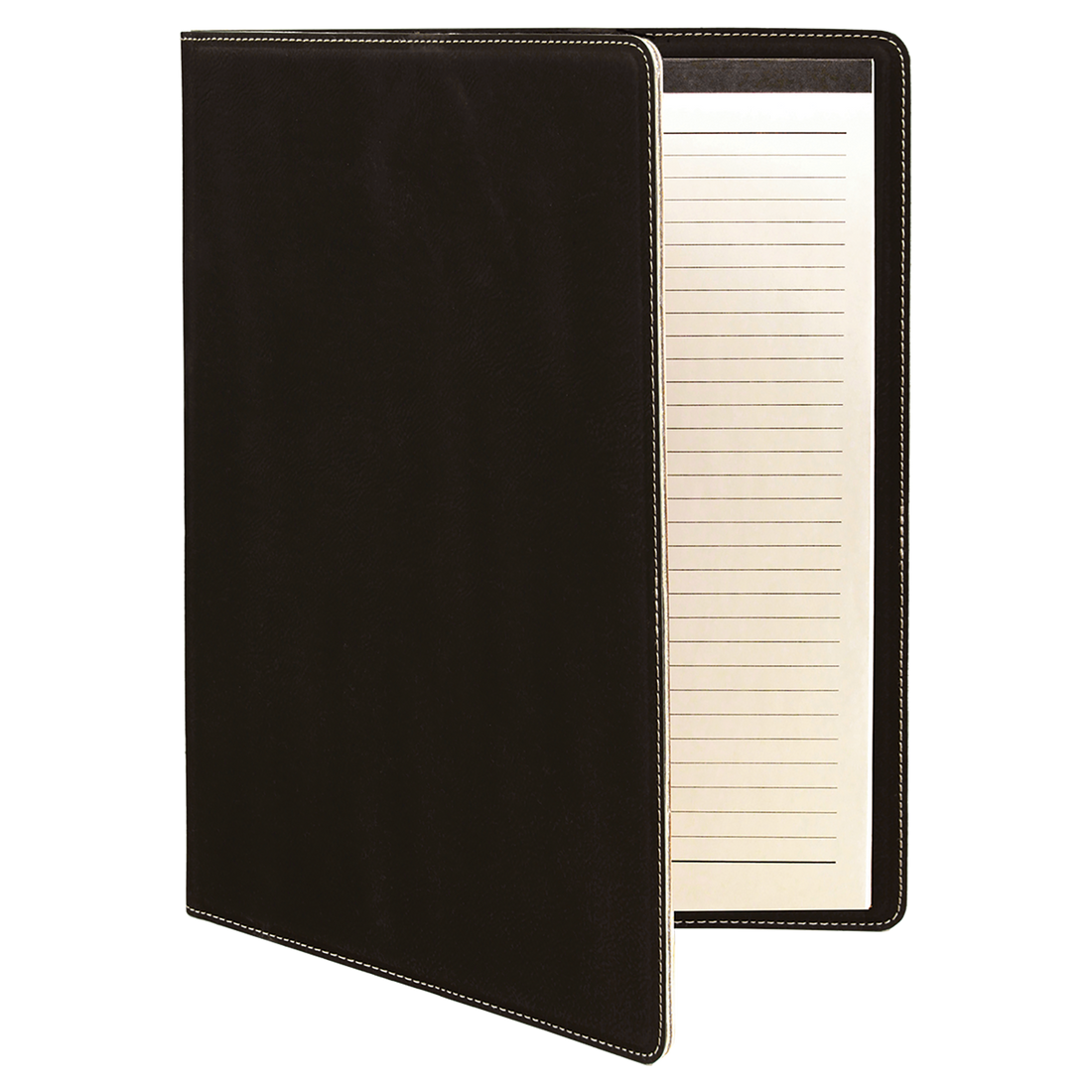 Black/Silver Leatherette Portfolio with Notepad preview