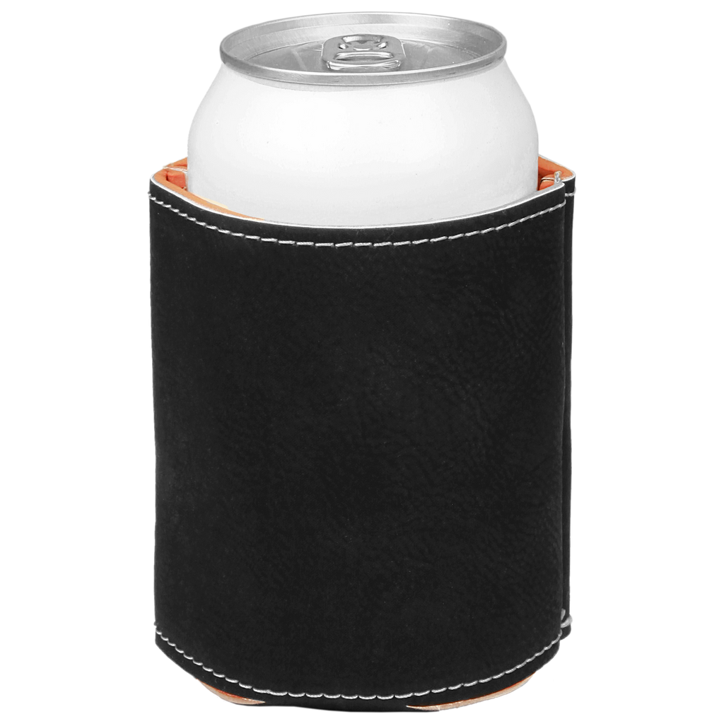 Black/Silver Leatherette Beverage Holder blank-preview