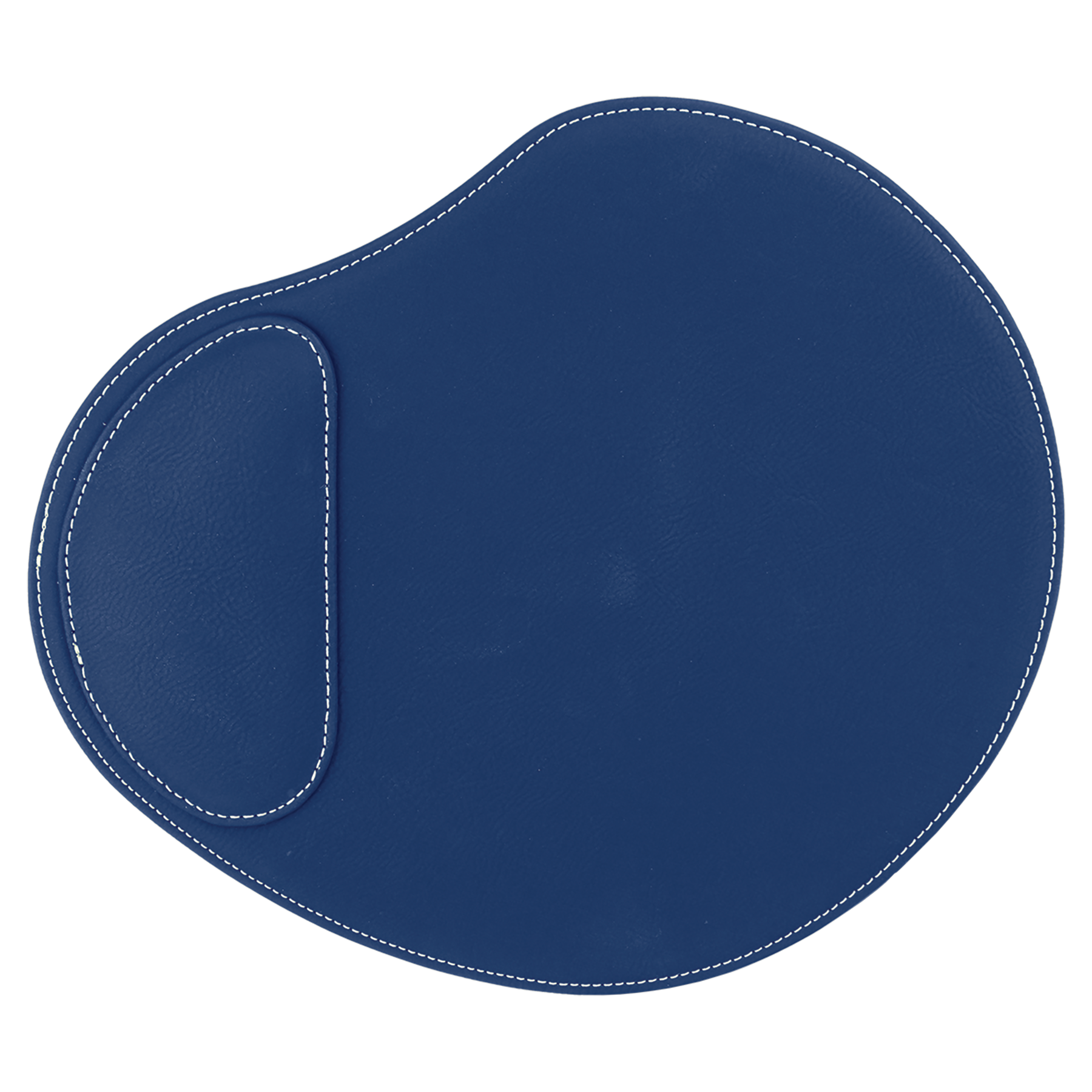 Blue/Silver Leatherette Mouse Pad blank-preview