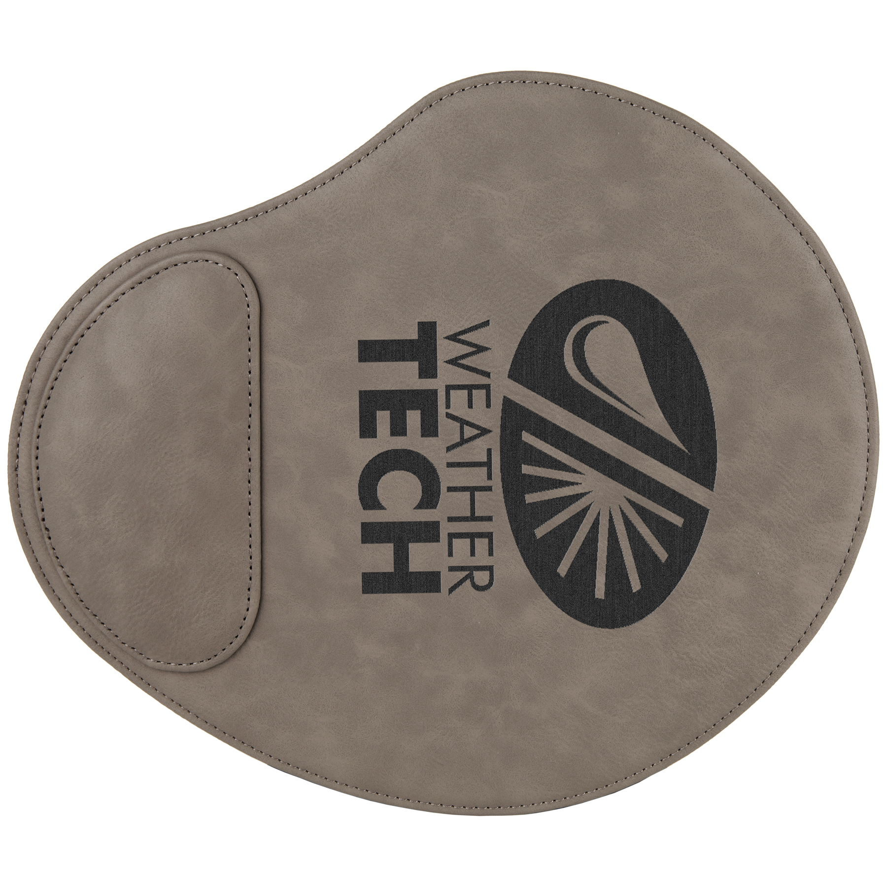 Gray Leatherette Mouse Pad