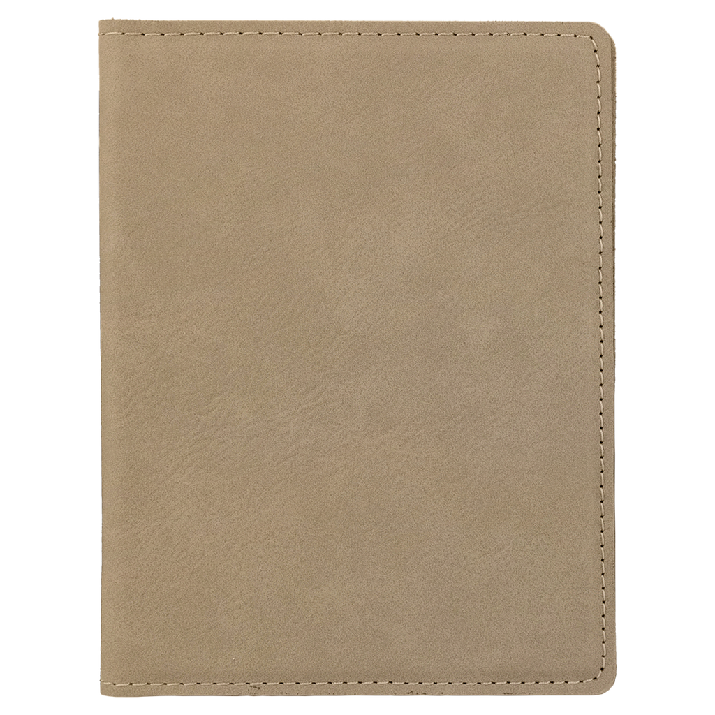 Light Brown Leatherette Passport Holder blank-preview